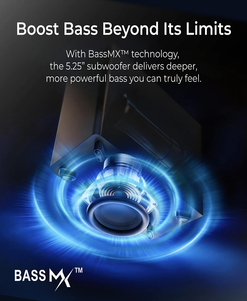 Ultimea Poseidon M70 3.1.2ch Dolby Atmos Sound Bar with Wireless Subwoofer,2 Up-Firing Drivers,312W Peak Power BassMX, Hdmi eARC