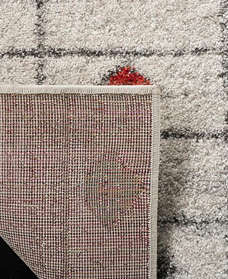 Safavieh Adirondack 206 Light Gray and Aqua 8' x 10' Sisal Weave Area Rug