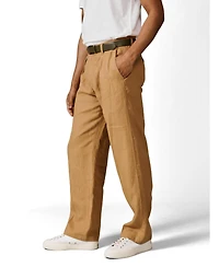 Aubin Men's Belvedere Relaxed Linen Trouser