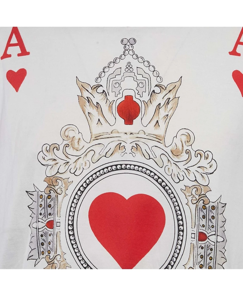 Pre-Owned Dolce & Gabbana Men's Card Print Jersey T-Shirt