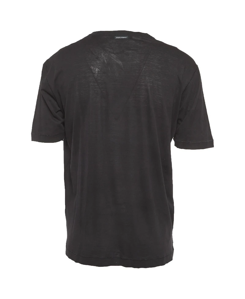 Pre-Owned Dolce & Gabbana Men's Jersey Patchwork T-Shirt