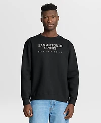 Fanatics Men's Black San Antonio Spurs Crossover Collection Defensive Rotation Drill Premium Pullover Sweatshirt