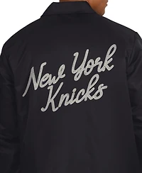 Starter Men's Black New York Knicks Coaches Jacket