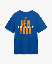 Fanatics Men's Blue New York Knicks Ny Forever Legacy Cotton T-Shirt