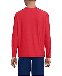 Lands' End Men's SunShade Upf 50 Long Sleeve Swim Tee Cooling Rash Guard