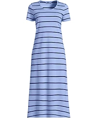 Lands' End Women's Cotton Short Sleeve Midcalf Nightgown
