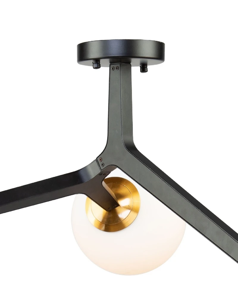 Artcraft Lighting Ravello 38" Metal 3-Light Semi-Flush Mount