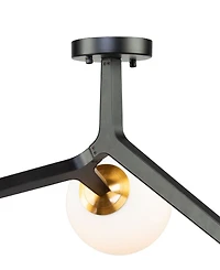 Artcraft Lighting Ravello 38" Metal 3-Light Semi-Flush Mount