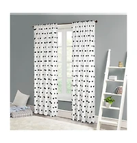 Avobird Pom Pom Emb hed Curtain Panel