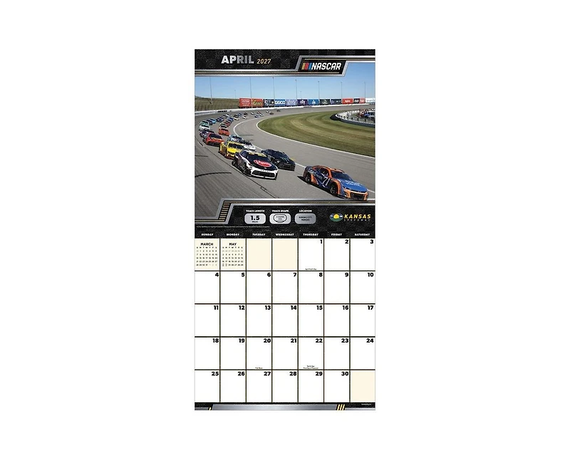 Tf Publishing Paper Goods 2027 Nascar Tracks Wall Calendar