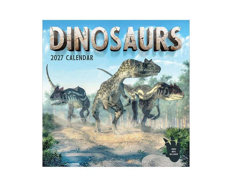 Tf Publishing Paper Goods 2027 Dinosaurs Wall Calendar