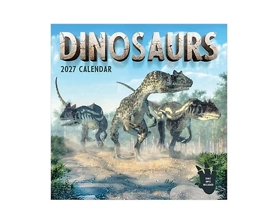 Tf Publishing Paper Goods 2027 Dinosaurs Wall Calendar