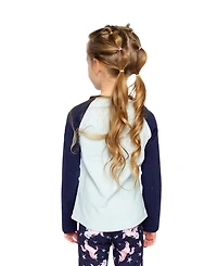 Deux par Little and Big Girl Raglan Cotton T-Shirt