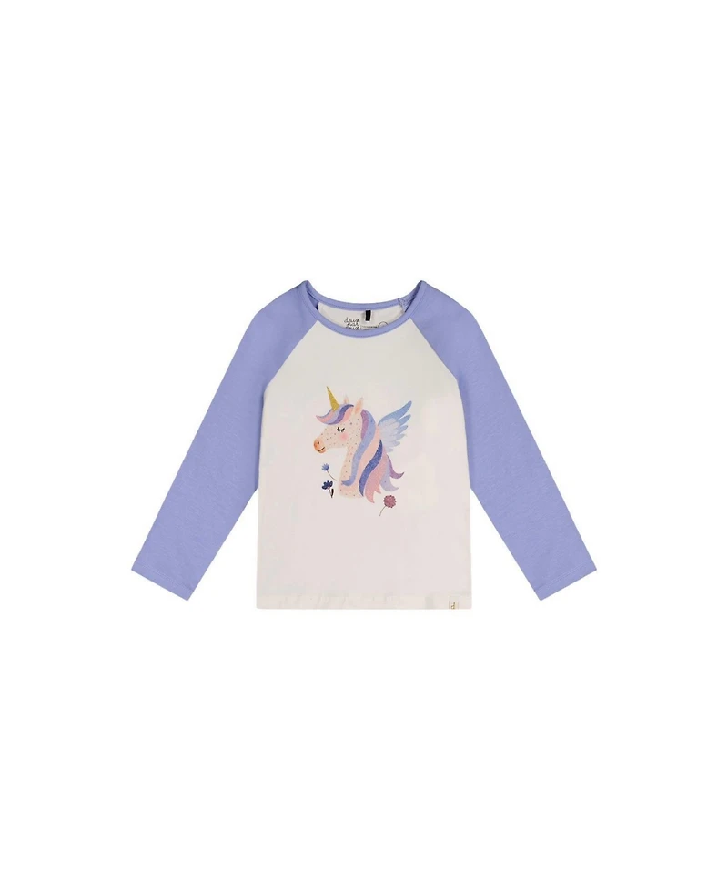Deux par Little and Big Girl 6-12 Raglan Organic Cotton T-Shirt