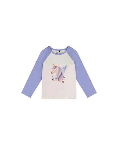 Deux par Little and Big Girl 6-12 Raglan Organic Cotton T-Shirt