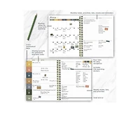 Tf Publishing Paper Goods 2027 Fleur de Lis Medium Weekly Monthly Planner