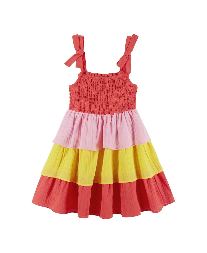 Andy & Evan Toddler Girls 2T To 6X Gauze layered dress