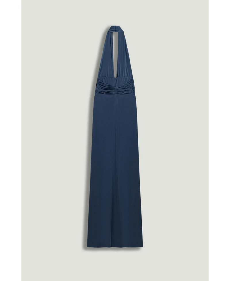 Nocturne Women's Draped Halter Neck Maxi Dress