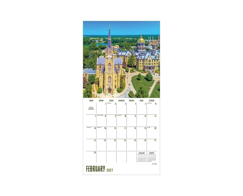 Tf Publishing Paper Goods 2027 Indiana Wall Calendar