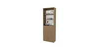 Flynama Bookcase with Open Storage and 2 Doors