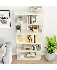 Flynama 64.56 Inch 5-Tier Open Mdf Bookshelf Free Combination Anti-Tip Design Household Display Shelf