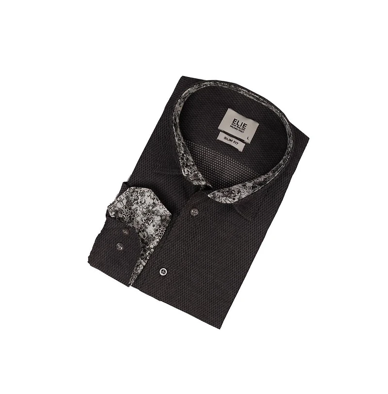 Elie Balleh Men's Slim Fit Trendy Button-Down Shirt