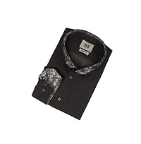 Elie Balleh Men's Slim Fit Trendy Button-Down Shirt