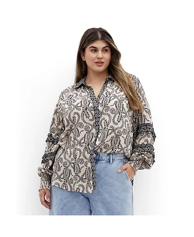 City Chic Women's Plus Dreamweaver Shirt