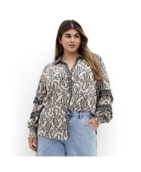 City Chic Women's Plus Dreamweaver Shirt