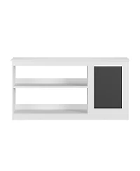 Flynama 3-in-1 Kids Bookshelf and Toy Storage Cabinet with Chalkboard