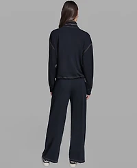 Karl Lagerfeld Paris Women's Jersey Bomber Jacket