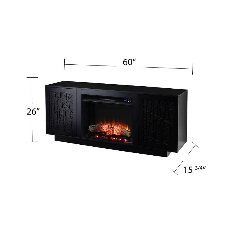 Augusta Home Delgrave Electric Media Fireplace w/ Storage