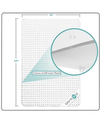 Workonit 46" x 60" Office Chair Mat for Low Pile Carpet ( Pack
