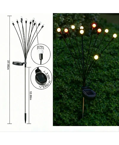 Cowin Solar Lights Outdoor(4 Pack,40 LEDs), Solar Garden Lights, Outdoor Decorations, Unique Gifts