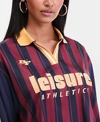 Bar Iii Women's Leisure Athletics Graphic Long-Sleeve Jersey, Macy's Exclusive