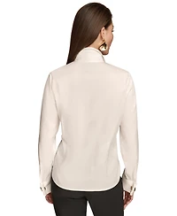 Donna Karan New York Women's Wrist-Hardware Button-Down Shirt