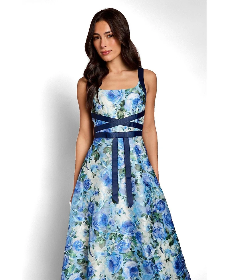 Coast Women's Floral Jacquard Midi Dress