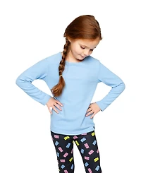 Deux par Toddler Girl 2T- 5T Brushed Rib Crew Neck Top