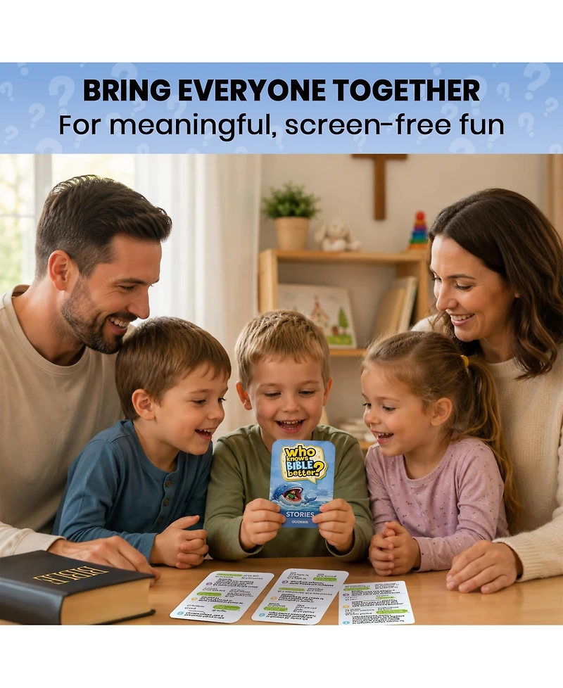 Quokka Trivia Card Games for Family - Bible and Generations Collections with 300 to 900 Questions Game Night Sunday School