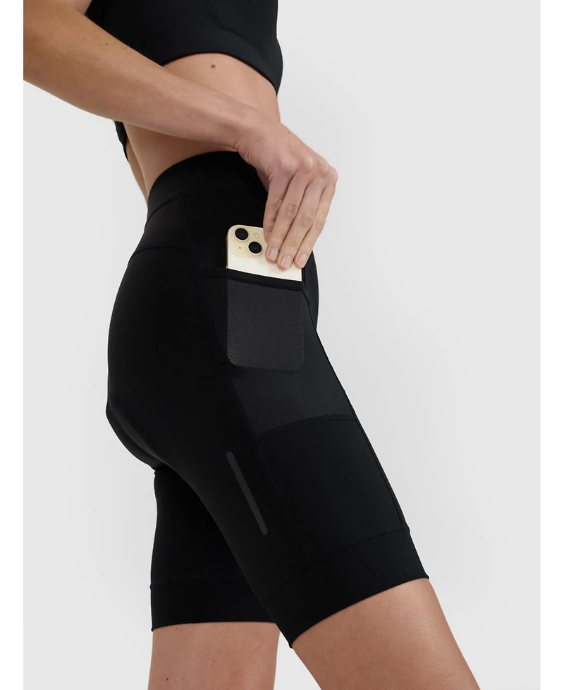 4F Women's Cycling Biker Leggings With Gel Padding