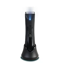 Perry Ellis Waterproof Rechargeable Body Hair Trimmer with Ceramic Blades and Charging Stand