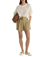 Reiss Women's Lana Fluid Belted Shorts