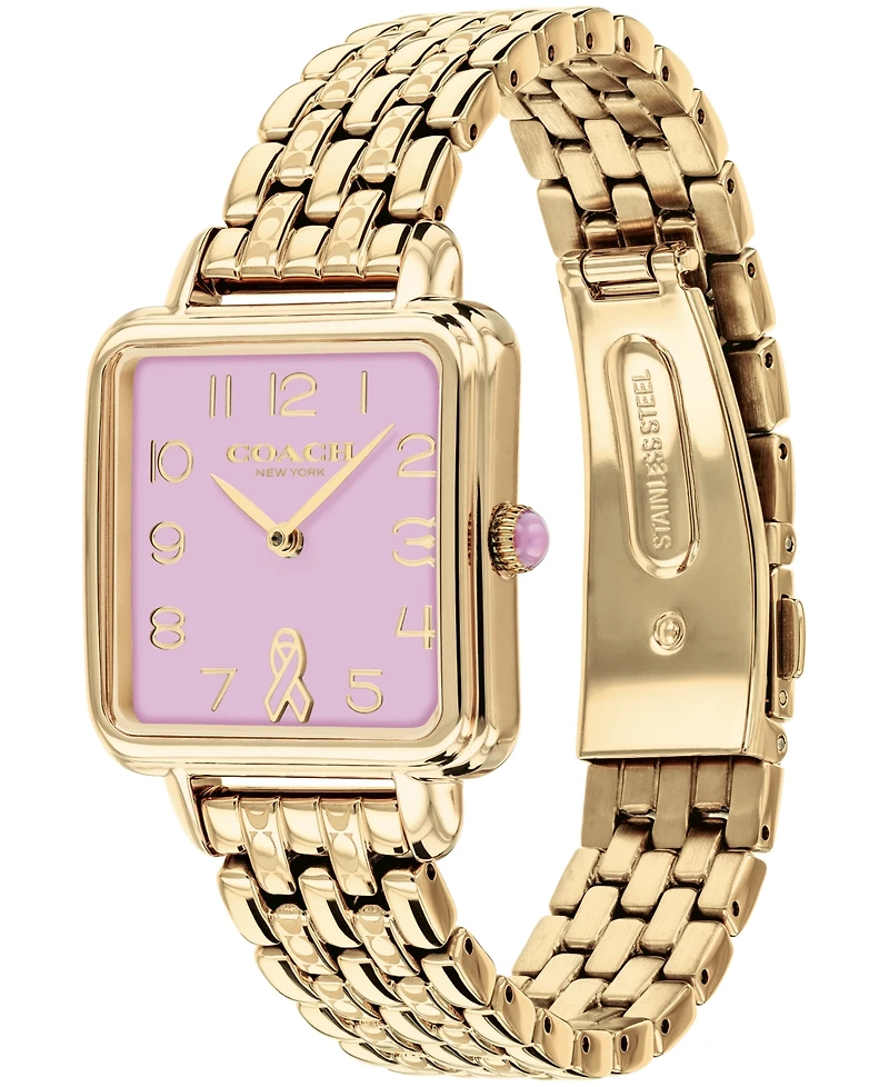Coach Women's Cass Gold-Tone Stainless Steel Bracelet Watch 28mm