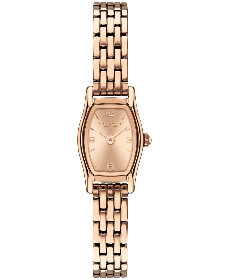 Coach Women's Greta Rose Gold Tone Stainless Steel Bracelet Watch 15.3mm