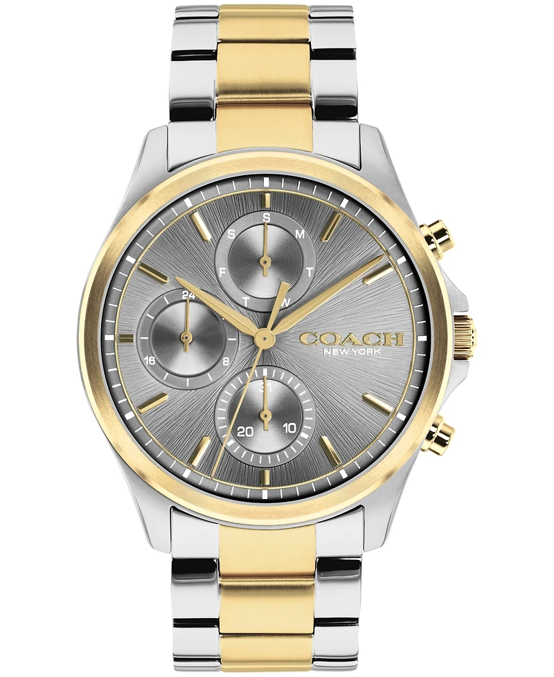 Coach Men's Oliver Two-Tone Stainless Steel Bracelet Watch 41mm