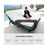 Cariloha Classic Adjustable Mattress Base | Queen | 6", 9", 12" | Viscose Material | Adjustable Height, Quiet Motor, Wireless Remote