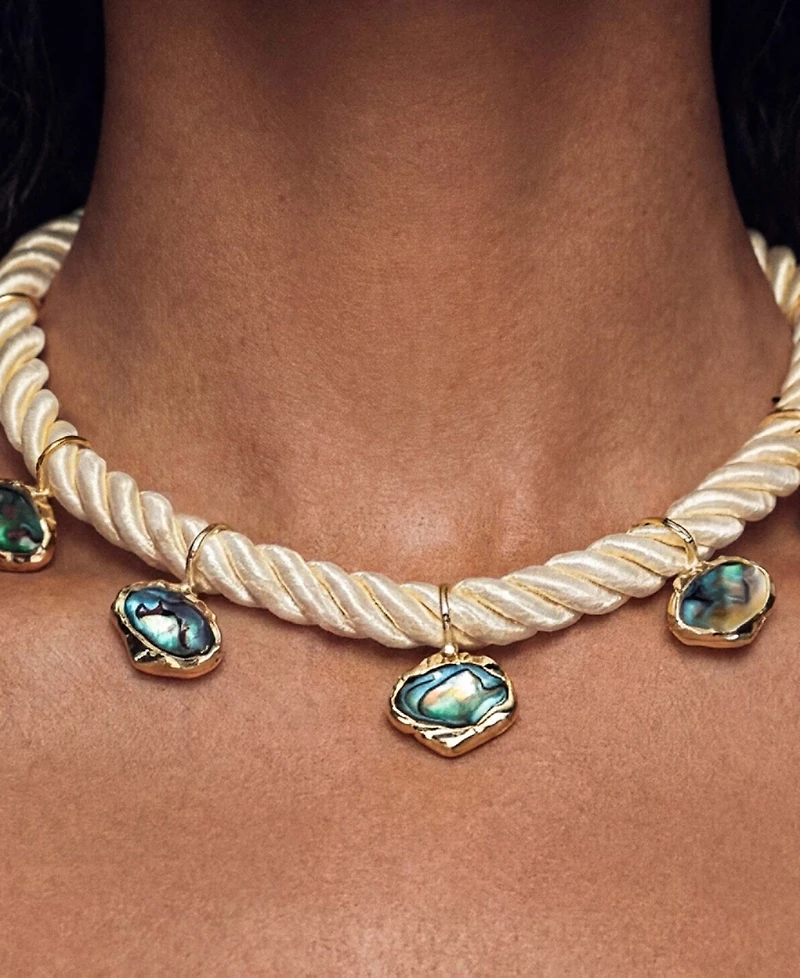 Ettika Abalone Luxe Choker Necklace