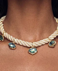 Ettika Abalone Luxe Choker Necklace