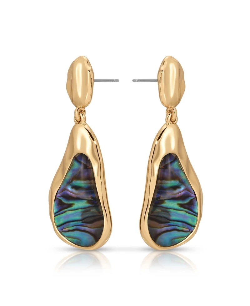 Ettika Hidden Gem Abalone Earrings