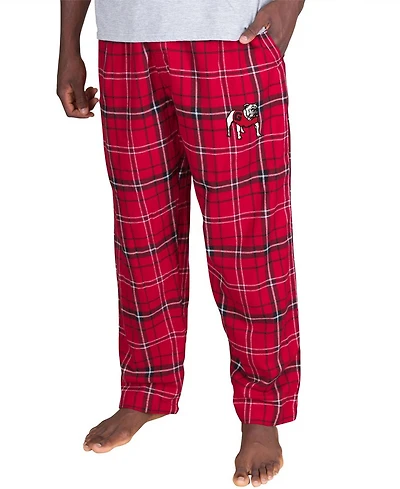 Concepts Sport Men's Red/Black Georgia Bulldogs Ultimate Flannel Pants